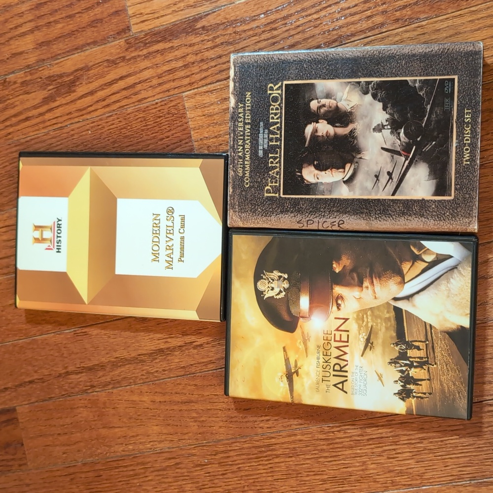 History Movie DVD Bundle Panama Canal Tuskegee Airmen Pearl Harbor